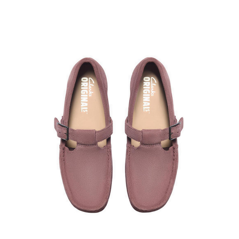 Wallabee T Bar Rose Brown Sde