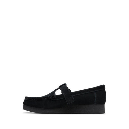 Clarks Women's WallabeeEVOBar - Black Suede