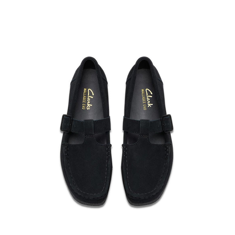 Clarks Women's WallabeeEVOBar - Black Suede