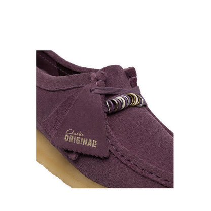 Clarks Wallabee. Plum Suede