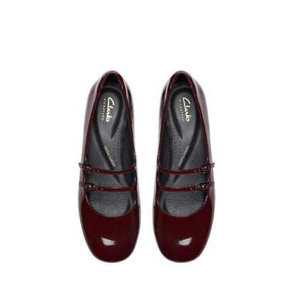 Clarks Daiss30 Shine Burgundy Patent