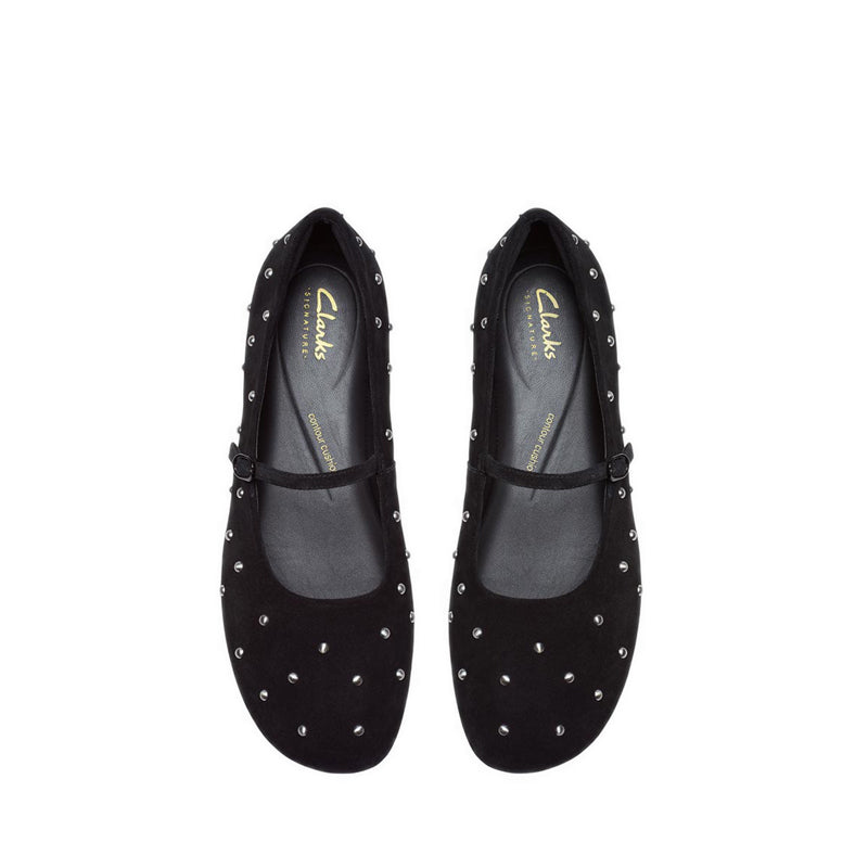 Clarks Livia Stud Black Sde