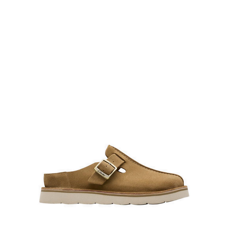 Clarks Solsbury Mule. Dark Sand Suede