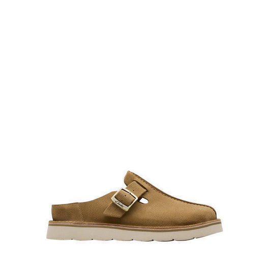 Clarks Solsbury Mule. Dark Sand Suede