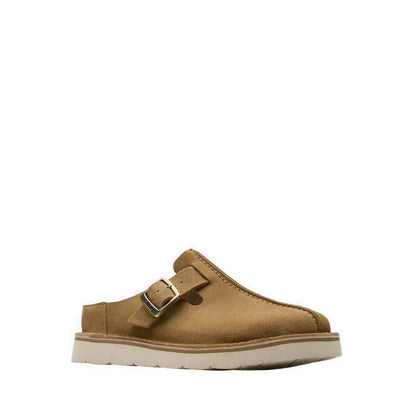 Clarks Solsbury Mule. Dark Sand Suede