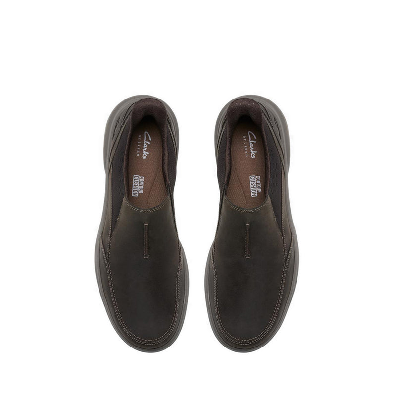 Clarks Mens Mullan Step - Dark Brown
