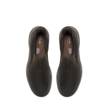 Clarks Mens Mullan Step - Dark Brown