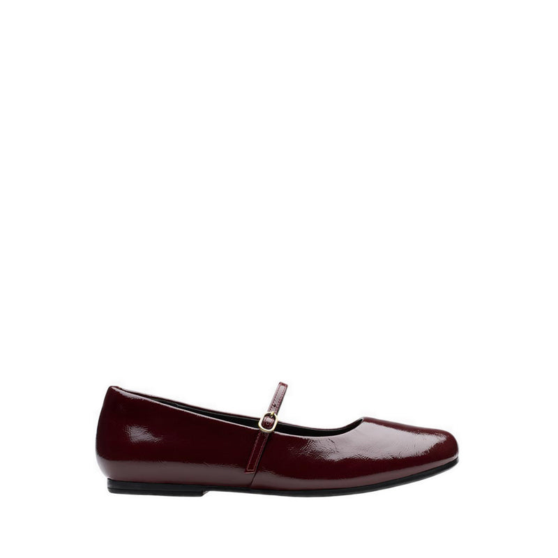 Livia Sky Burgundy Patent