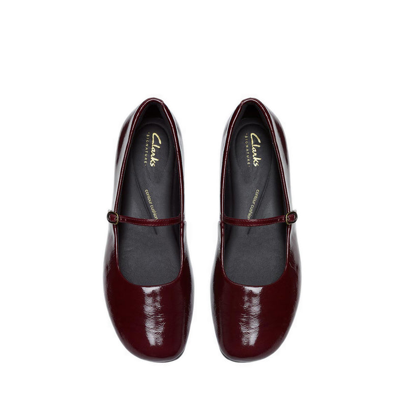 Livia Sky Burgundy Patent