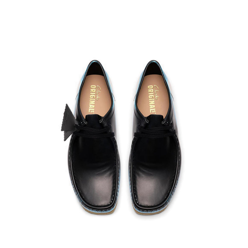 Mens Wallabee - Black Brush Off