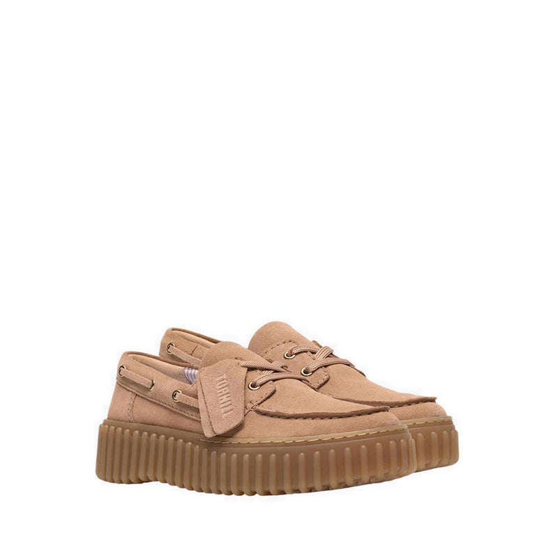Clarks Women's Torhill Boat - Beige Suede