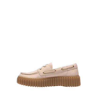 Clarks Women's Torhill Boat - Cream Nubuck