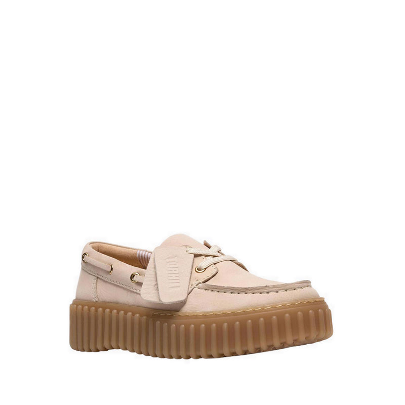Clarks Women's Torhill Boat - Cream Nubuck