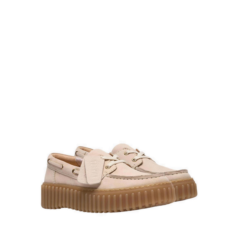 Clarks Women's Torhill Boat - Cream Nubuck