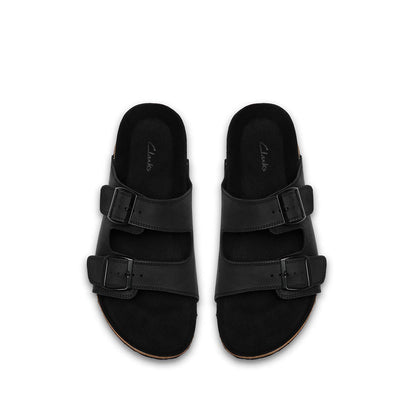 Clarks Mens Wembury Strap - Black