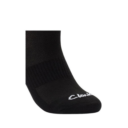 Clarks Socks & Shoecare 3pkSport Ankle - Black