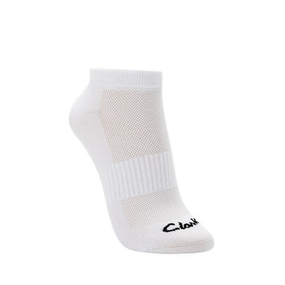 Clarks Socks & Shoecare 3pkSport Ankle - White