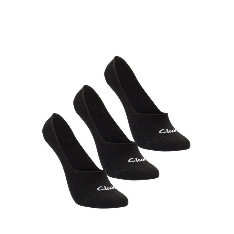 Clarks Socks & Shoecare 3pkSockLiner. - Black