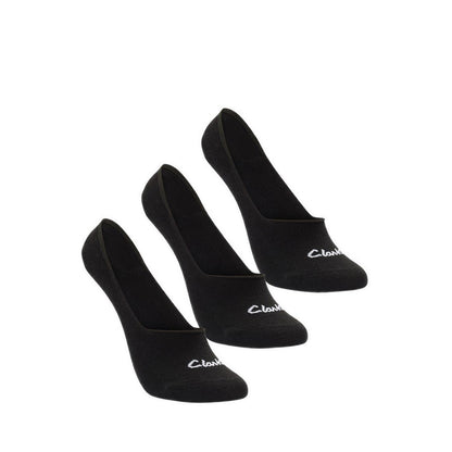 Clarks Socks & Shoecare 3pkSockLiner. - Black