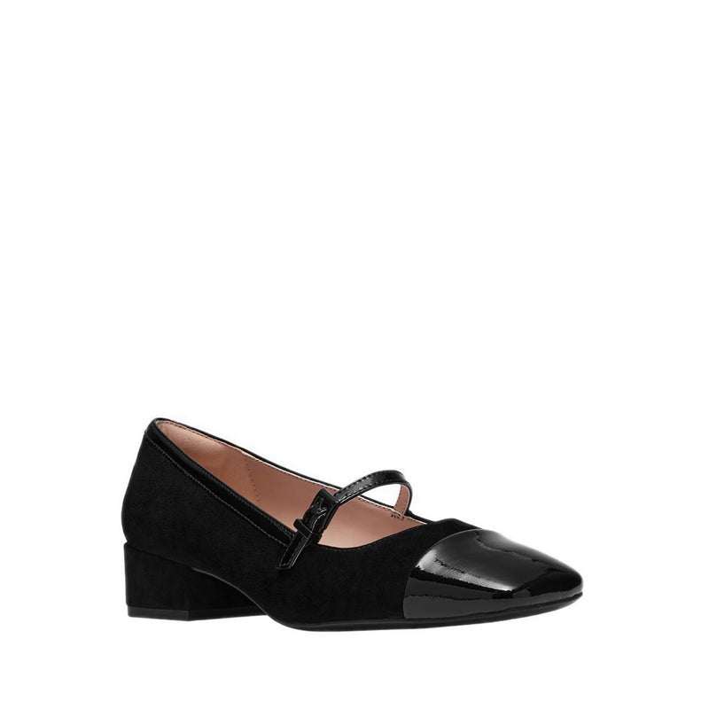 Clarks Womens Crista Strap - Black Combi