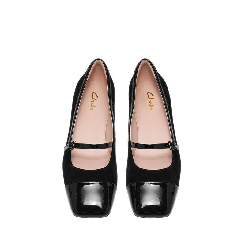 Clarks Womens Crista Strap - Black Combi