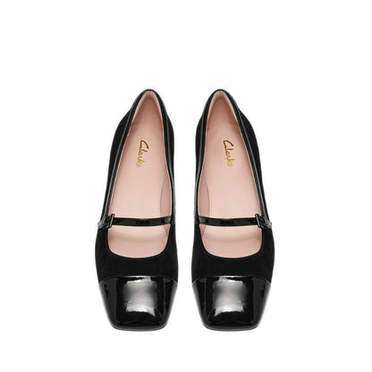 Clarks Womens Crista Strap - Black Combi