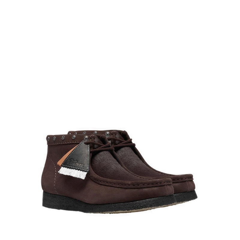 Clarks Mens Wallabee Boot - Brown Interest