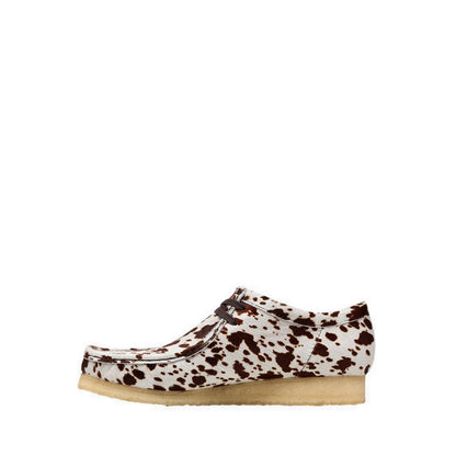 Clarks Mens Wallabee - Brown Cow Print