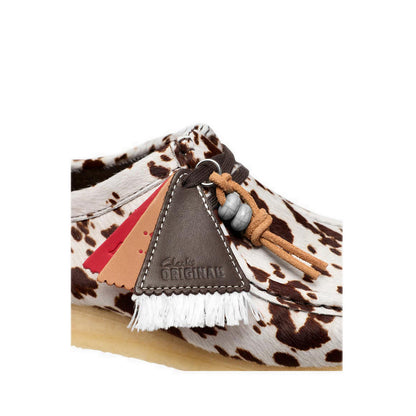Clarks Mens Wallabee - Brown Cow Print