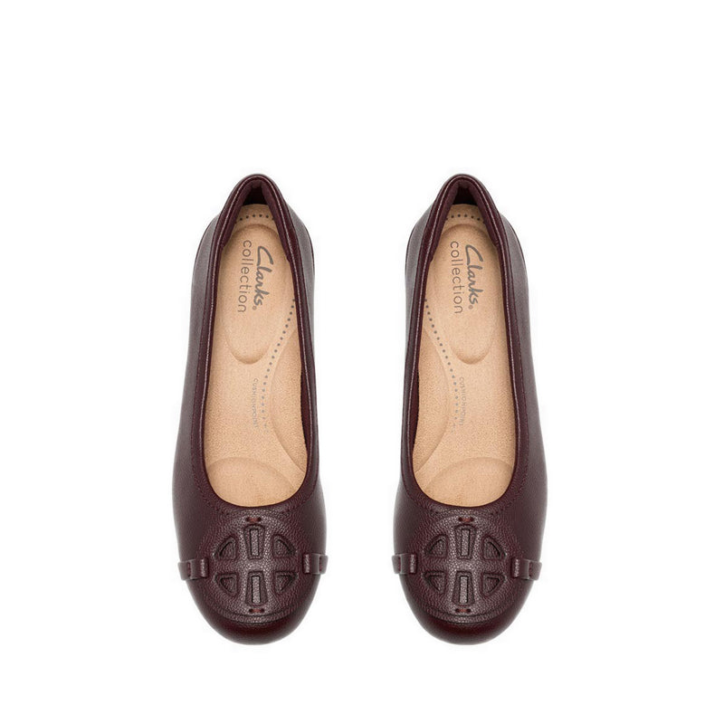 Clarks Womens Cathrynn Luna - Burgundy