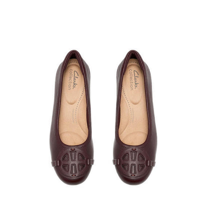Clarks Womens Cathrynn Luna - Burgundy