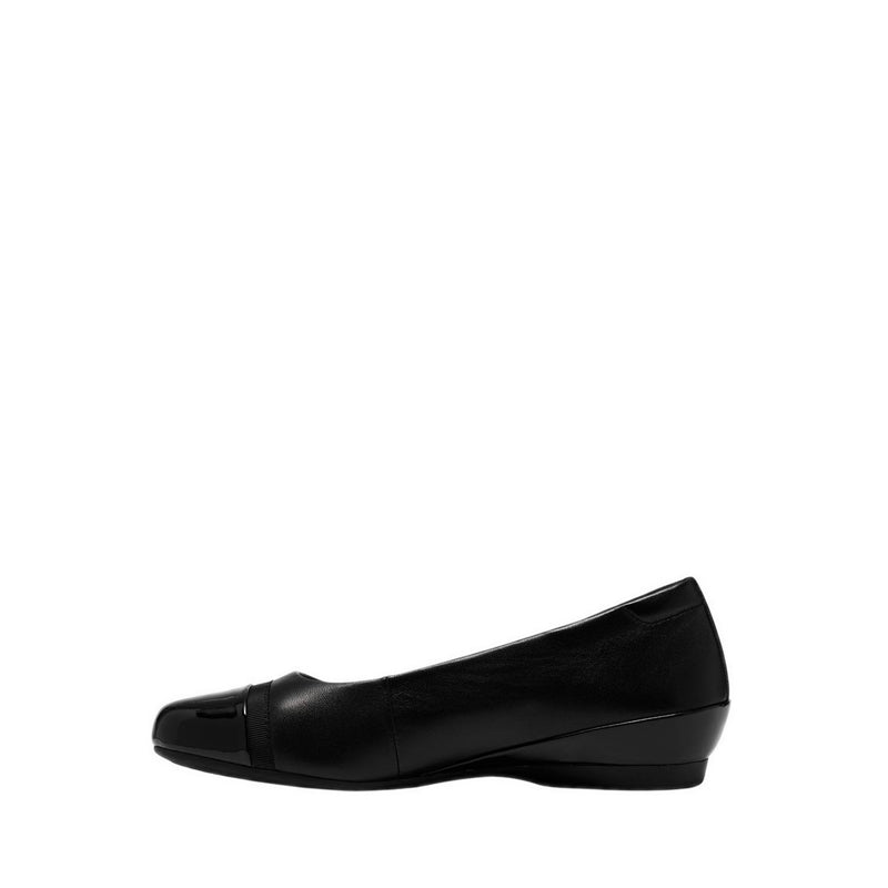Clarks Womens Cathrynn Dusk - Black/Black Pat