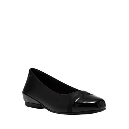 Clarks Womens Cathrynn Dusk - Black/Black Pat