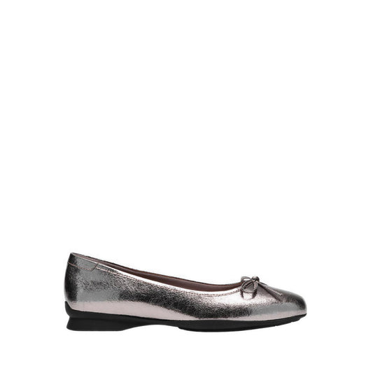 Clarks Womens Jazmynn Bow - Pewter Metallic