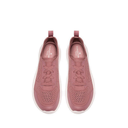 Clarks Womens Solevana Tie - Rose