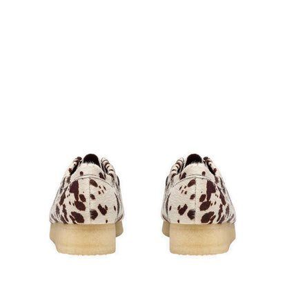 Clarks Womens Wallabee. - Brown Cow Print