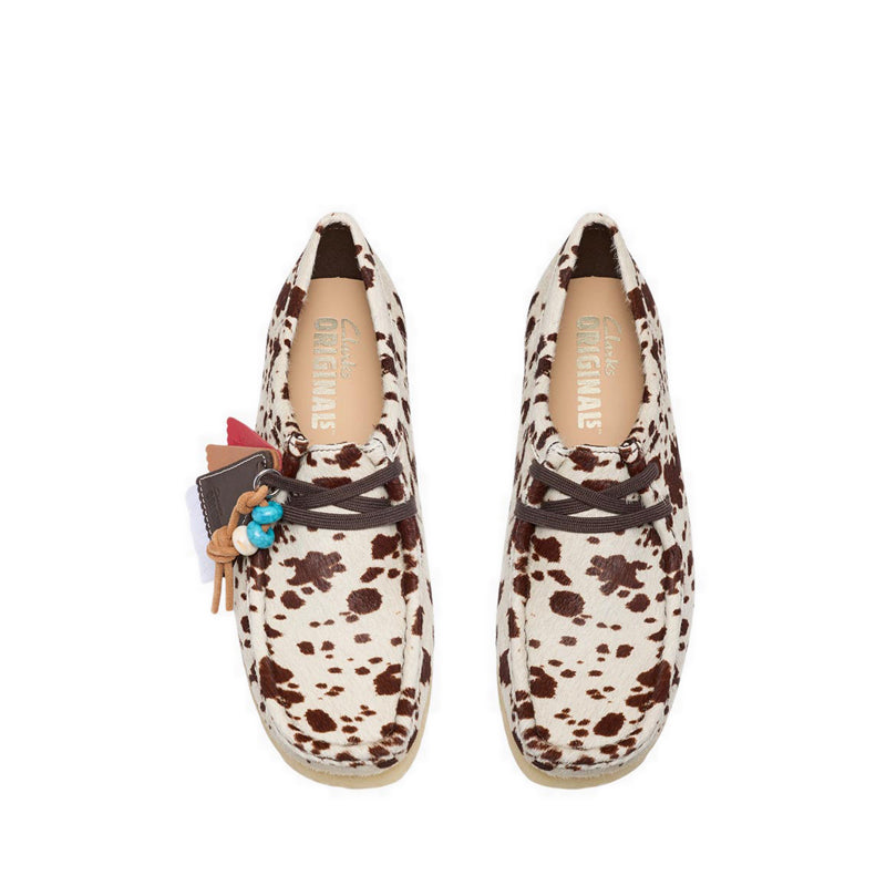 Clarks Womens Wallabee. - Brown Cow Print