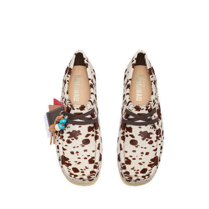 Clarks Womens Wallabee. - Brown Cow Print