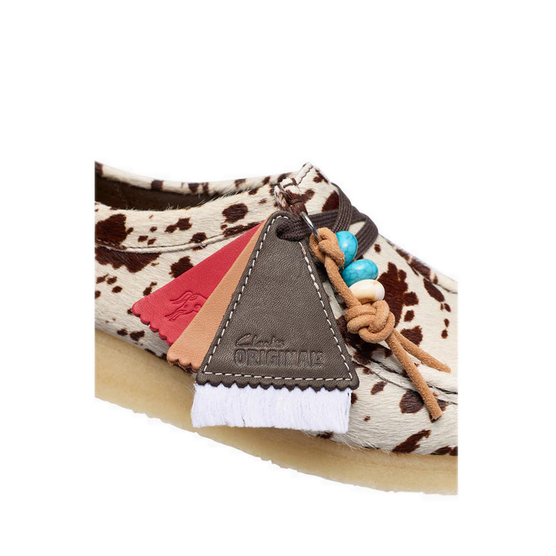 Clarks Womens Wallabee. - Brown Cow Print