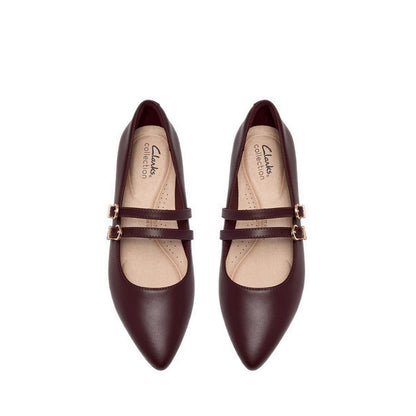 Clarks Womens Natalyn Jane - Burgundy