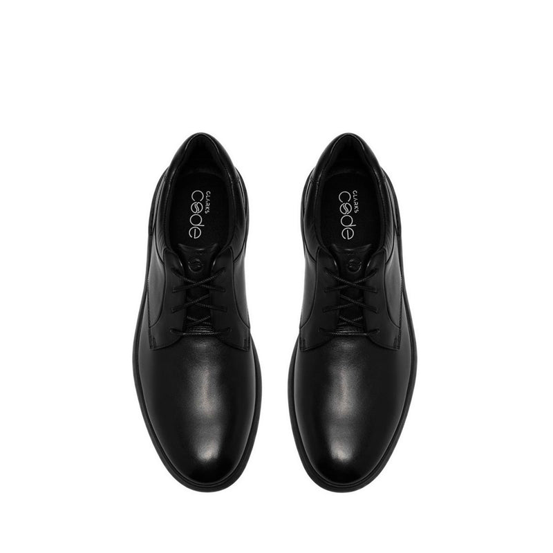 Clarks Mens Code H Plain - Black