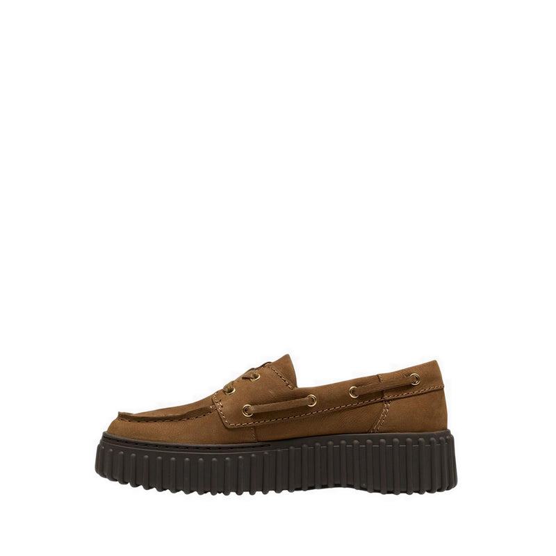 Clarks Womens Torhill Boat - Walnut