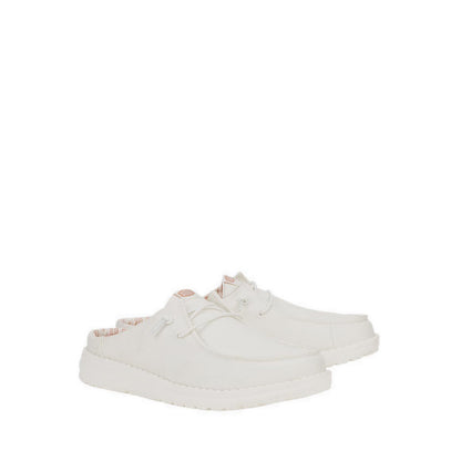 Wendy Slip Stretch Canvas White