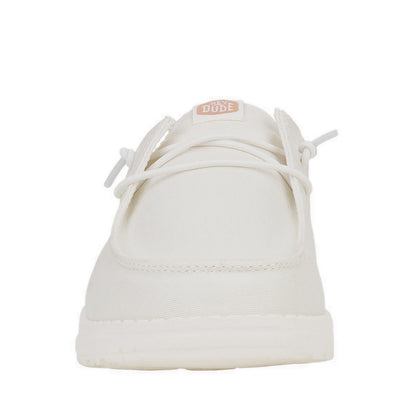Wendy Slip Stretch Canvas White