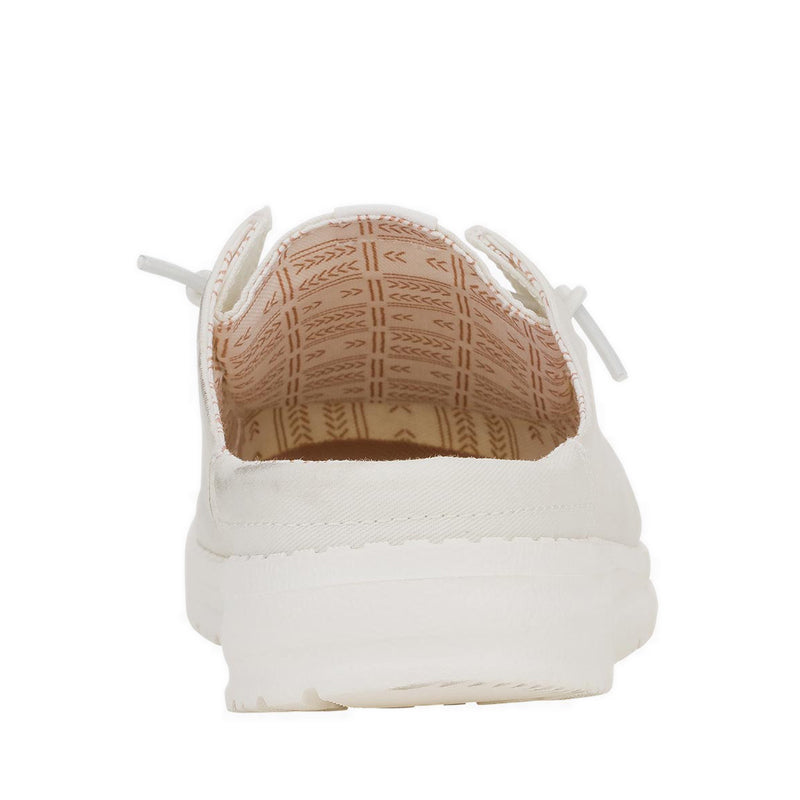 Wendy Slip Stretch Canvas White