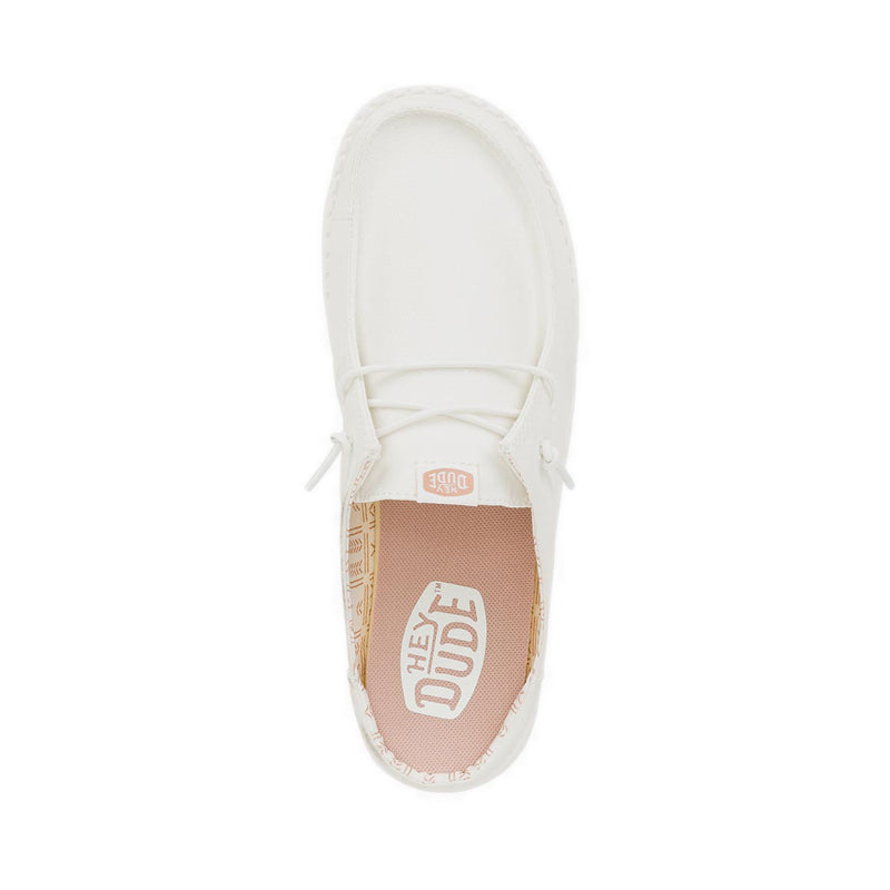 Wendy Slip Stretch Canvas White