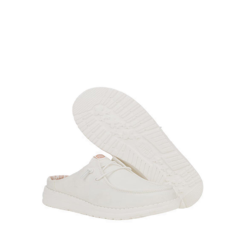 Wendy Slip Stretch Canvas White