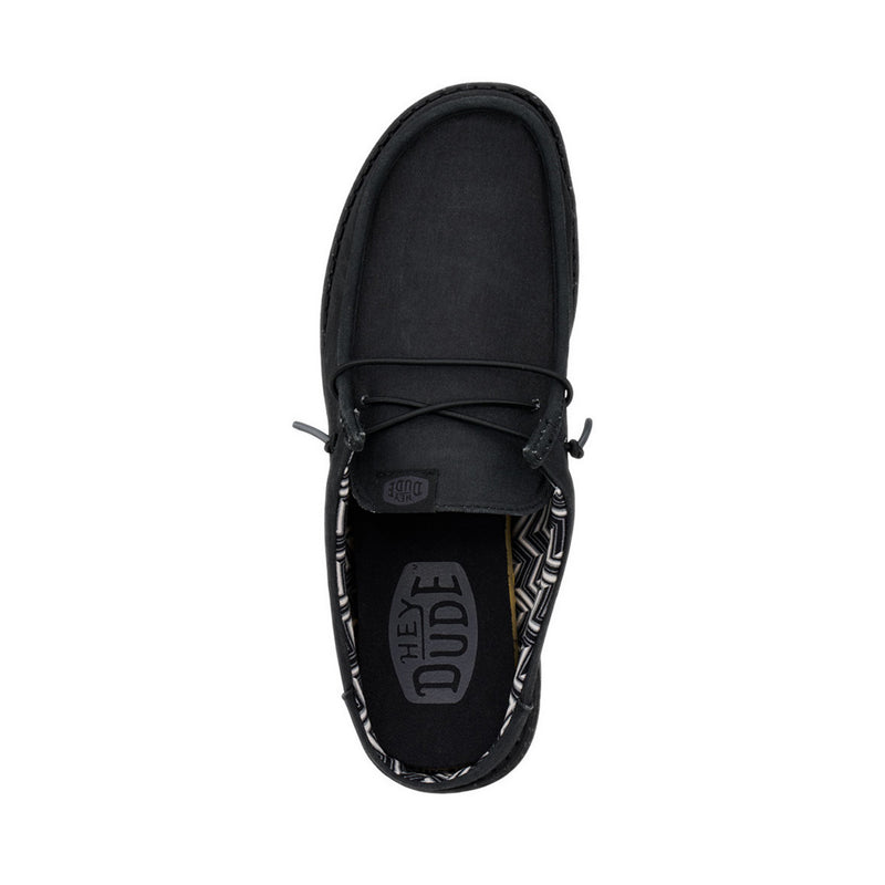 Wally Slip Stretch Canvas - Black/Black