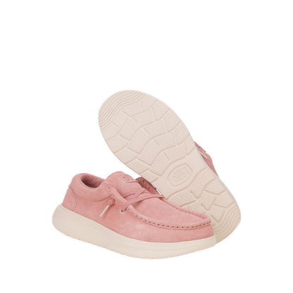 HEYDUDE Wendy COMF Suede - Rose Pink/Whisper Pink