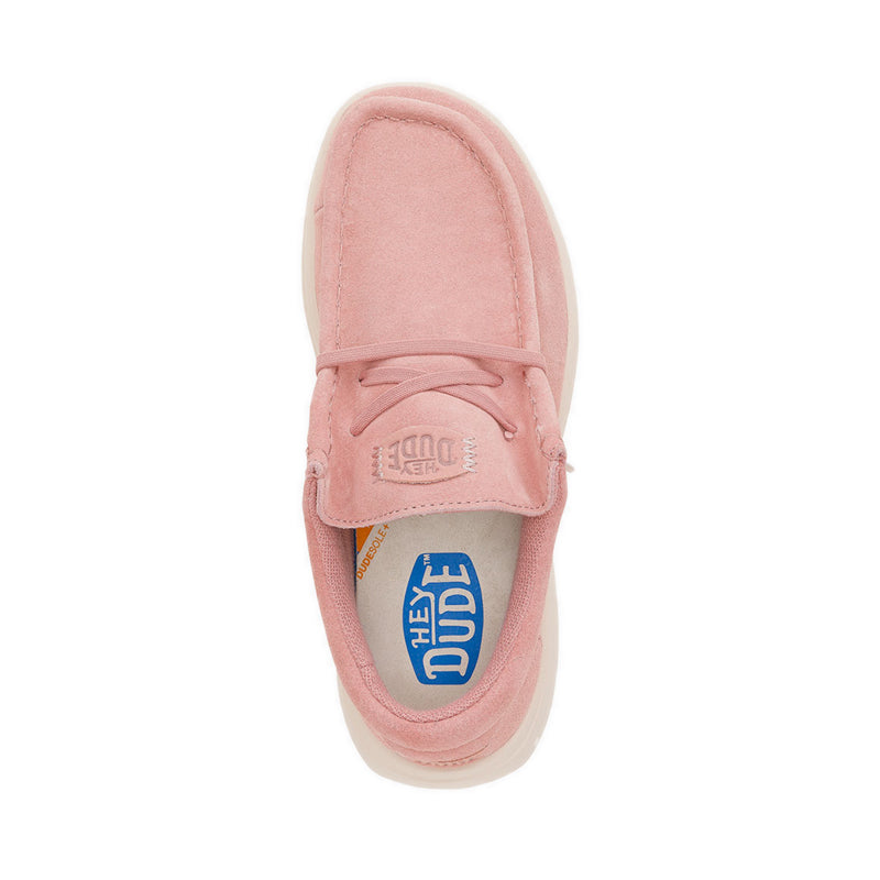 HEYDUDE Wendy COMF Suede - Rose Pink/Whisper Pink